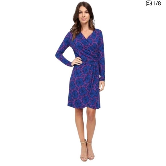 Hatley Dresses & Skirts - Hatley Blue and Pink Geometric Dress